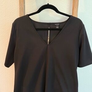 Ann Taylor Black Short Sleeve Blouse
